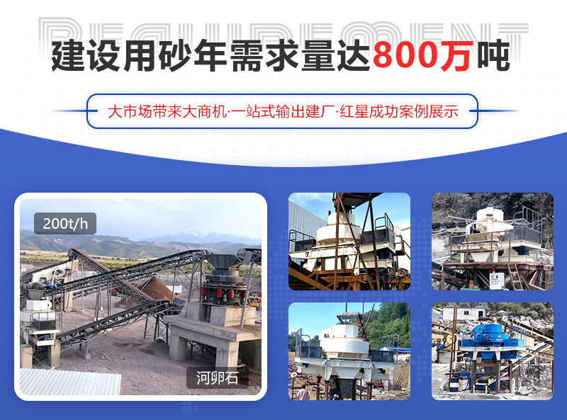 河卵石制砂項目成功案例，可提供參觀現場